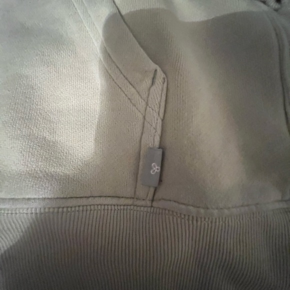 TNA zip up sweater in sage green - Picture 4 of 5